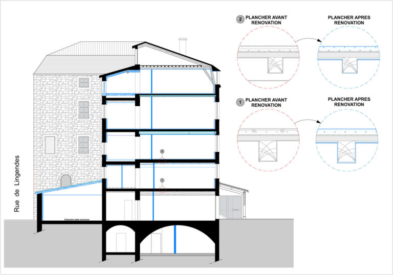 Plan de Coupe des Sts Anges à Mâcon