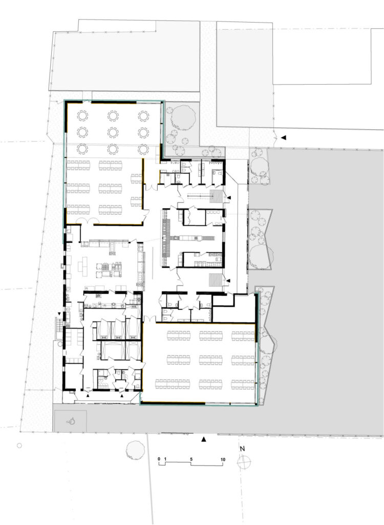 Plan du Restaurant Scolaire à Feillens