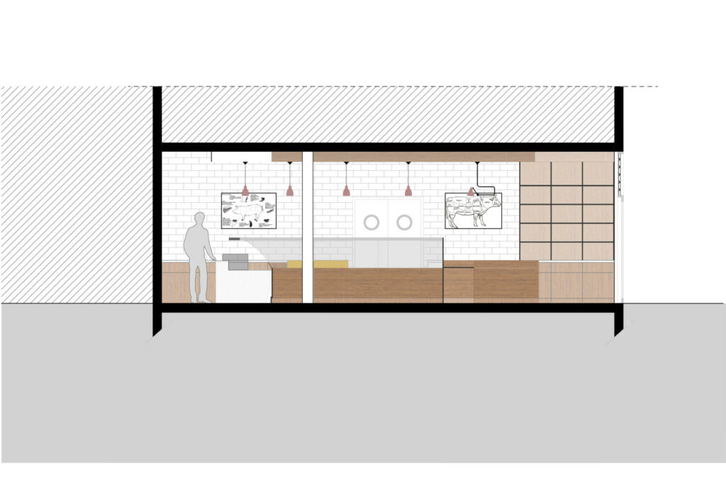 Plan de Coupe de la Boucherie à Mâcon